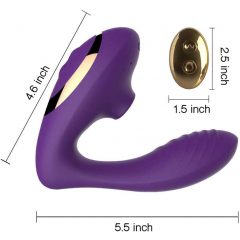   Tracy's Dog Pro2 - 2in1 vibrators ar G-punkta un klitora stimulāciju (violets)