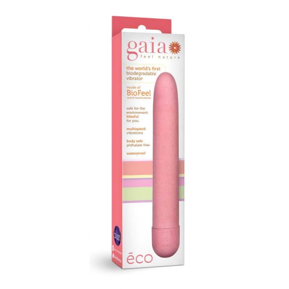 Gaia Eco L - videi draudzīgs stienīša vibrators (rozā) - liels 