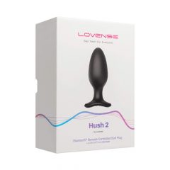   LOVENSE Hush 2 L - uzlādējams mazs anālais vibrators (57mm) - melns