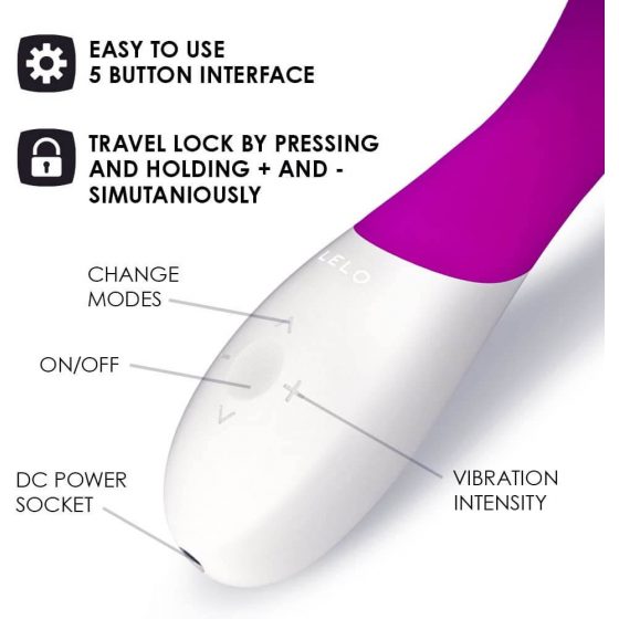 LELO Mona Wave - ūdensizturīgs G-punkta vibrators (violets)