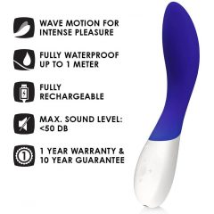 LELO Mona Wave - ūdensizturīgs G-punkta vibrators (zils)