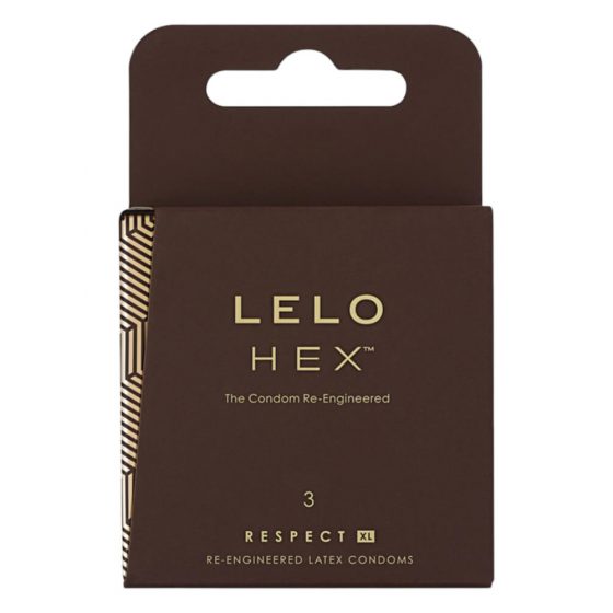 LELO Hex Respect XL - luksusa prezervatīvi (3 gab.)
