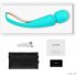 LELO Smart Wand 2 - liels - akumulators, masāžas vibrators (tirkīzs) 