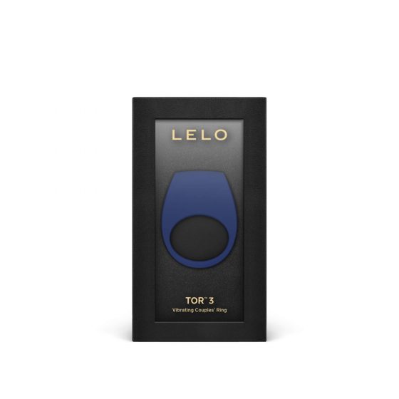 LELO Tor 3 - akumulatora, viedā vibrējošā dzimumlocekļa gredzens (zils)