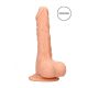 RealRock Dong 9 - reālistisks, ar sēkliniekiem dildo (23 cm) - dabīgs 