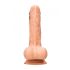 RealRock Dong 10 - reālistisks dildo ar sēkliniekiem (25cm) - dabīgs 