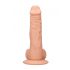 RealRock Dong 10 - reālistisks dildo ar sēkliniekiem (25cm) - dabīgs 