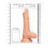 RealRock Dong 10 - reālistisks dildo ar sēkliniekiem (25cm) - dabīgs 