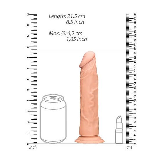 RealRock Dong 9 - reālistisks dildo (23cm) - dabīgs