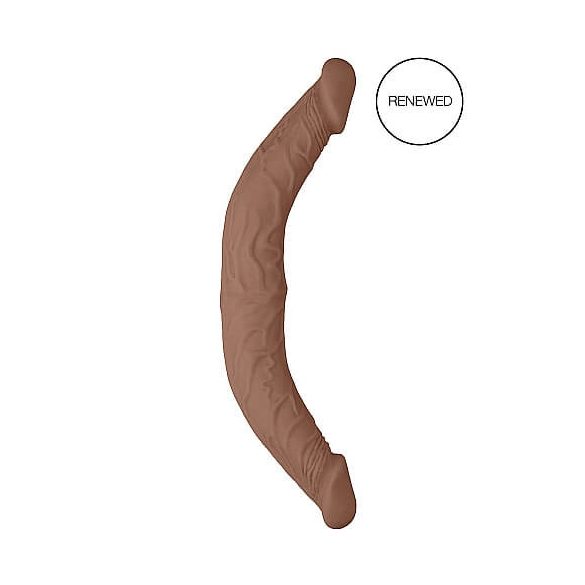 RealRock Double Dong 14 - dubults dildo (36 cm) - tumši naturāls 