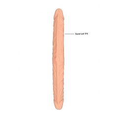 RealRock Double Dong 18 - dubults dildo (46cm) - naturaalne