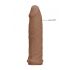 RealRock Penis Sleeve 6 - dzimumlocekļa uzmava (17cm) - tumši dabisks 