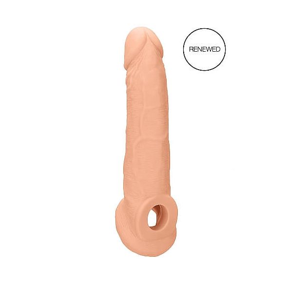 RealRock Penis Sleeve 9 - dzimumlocekļa pārvalks (21,5 cm) - dabīgi 