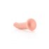 RealRock Slim - ar piesūcekni, realistisks dildo - 15,5cm (dabīgs) 