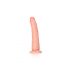 RealRock Slim - ar piesūcekni, realistisks dildo - 15,5cm (dabīgs) 