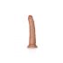 RealRock Slim - piesūcekņa reālistiska dildo 15,5cm (tumši naturāls) 