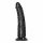 RealRock Slim - piesūceknēm, realistisks dildo - 15,5cm (melns) 