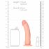 RealRock - piesūcekņa realistisks dildo - 15,5cm (dabīgs) 