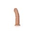 RealRock - piesūcekņa taustes realistisks dildo - 15,5cm (tumši naturāls) 