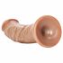 RealRock - piesūcekņa taustes realistisks dildo - 15,5cm (tumši naturāls) 