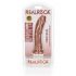 RealRock - piesūcekņa taustes realistisks dildo - 15,5cm (tumši naturāls) 