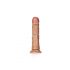 RealRock - piesūcekņa taustes realistisks dildo - 15,5cm (tumši naturāls) 