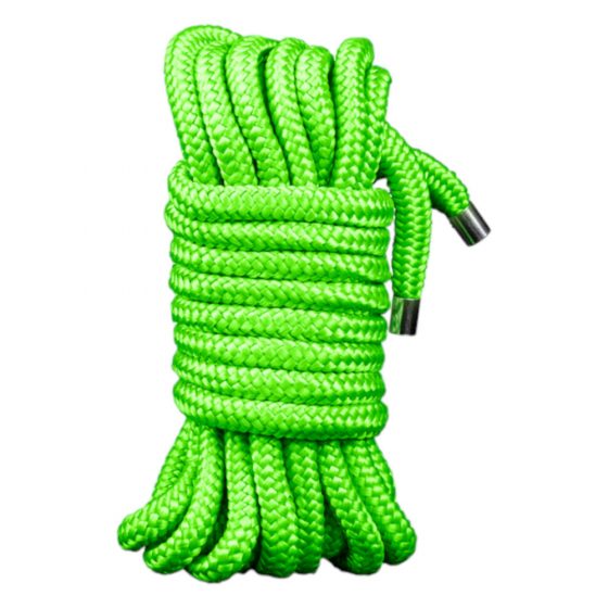 Ouch! - Gaismeklējošs bondage virve - 10m (zaļa)