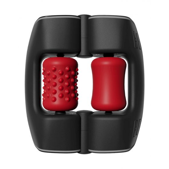 Orctan - akumulatora dzimumlocekļa masāžas ierīce (melna-sarkana)