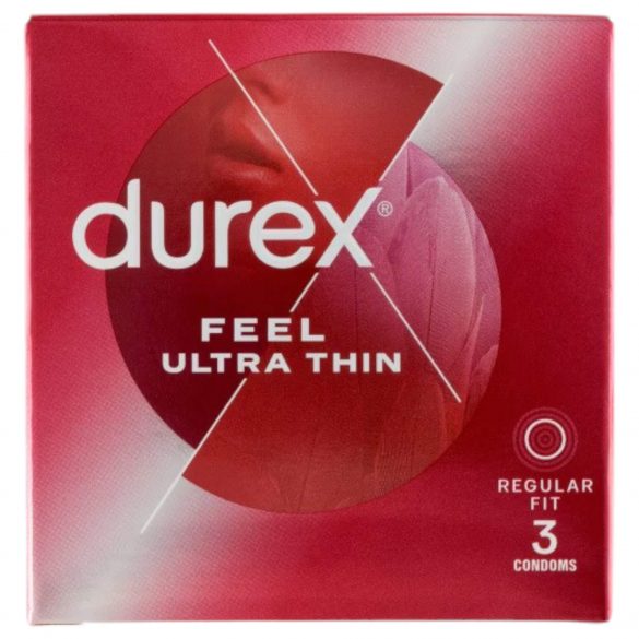 Durex Feel Ultra Thin - īpaši dabīgs prezervatīvs (3gab) 