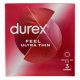 Durex Feel Ultra Thin - īpaši dabīgs prezervatīvs (3gab) 