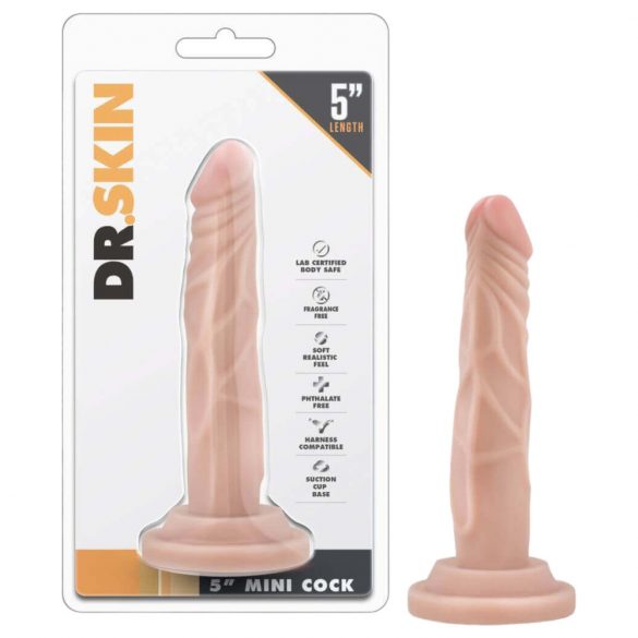 Dr. Skin 5 - realistlik piesūceknis dildo - dabīgs (14,5cm)