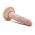 Dr. Skin 5 - pieķeramo pamatnes reālistisks dildo - naturāls (14,5 cm) 