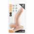 Dr. Skin 4 - piesūceknis, ar sēkliniekiem, dabīgais dildo (12 cm) 