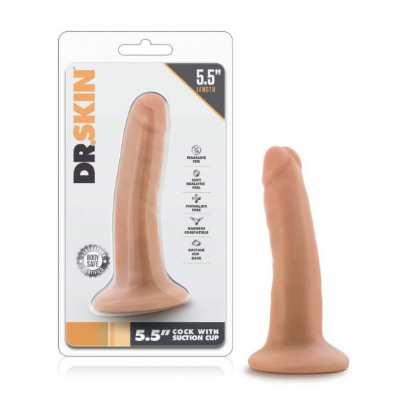 Dr. Skin 5,5 - realistlik piesūceknis dildo - dabīgs (14cm)