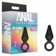 Anal Adventures Platinum S - anālais dildo (melns) - mazs 