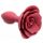 Master Series Booty Bloom - rožains, silikona anālais dildo (sarkans)