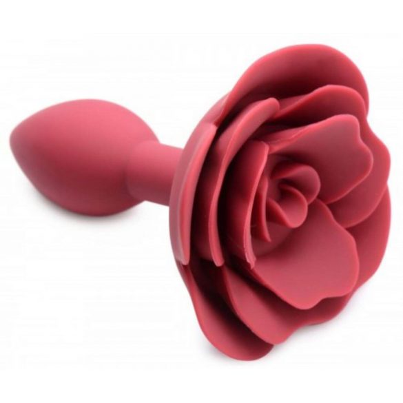 Master Series Booty Bloom - rožains, silikona anālais dildo (sarkans)