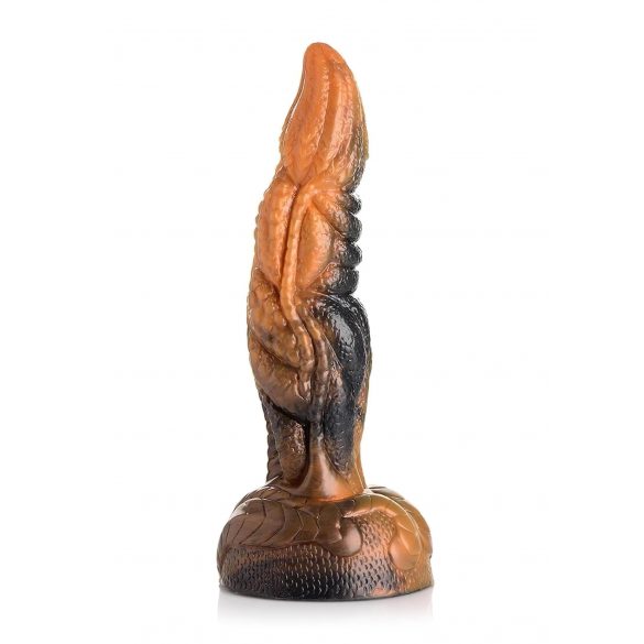 Creature Cocks Ravager - teksturēts silikona dildo - 20cm (oranža) 