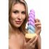 Radījums Gaiļi Mystique - vienradža dildo - 21cm (violets-dzeltens) 