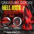 Creature Cocks Hell Kiss - savīts silikona dildo - 19 cm (sarkans) 