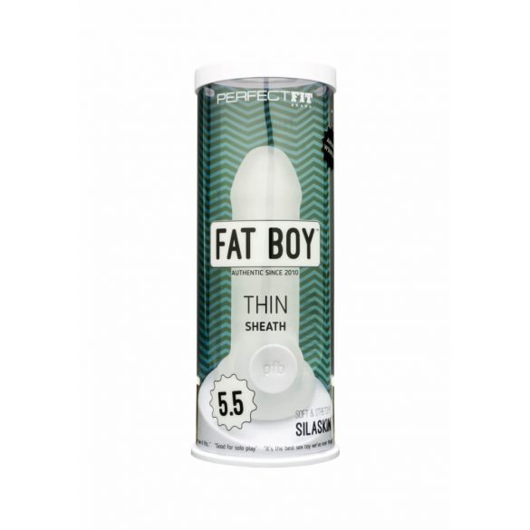 Fat Boy Thin - dzimumlocekļa apvalks (15cm) - piena balts 