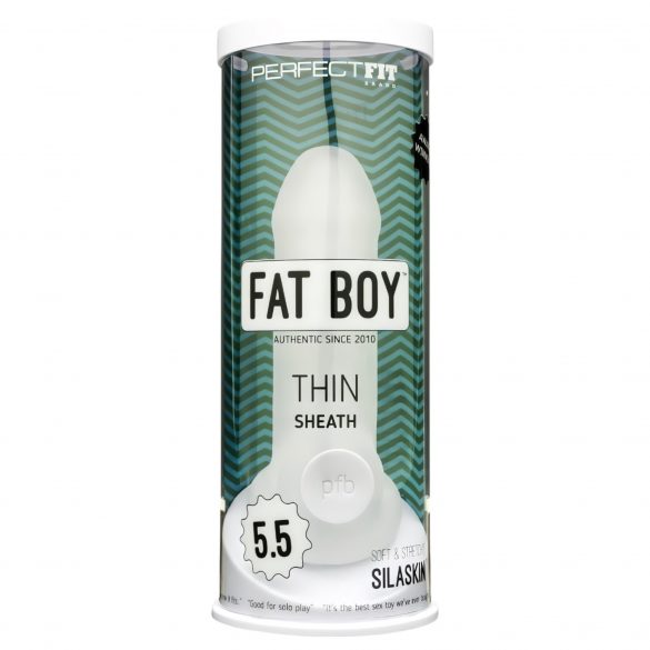 Fat Boy Thin - dzimumlocekļa apvalks (15cm) - piena balts 