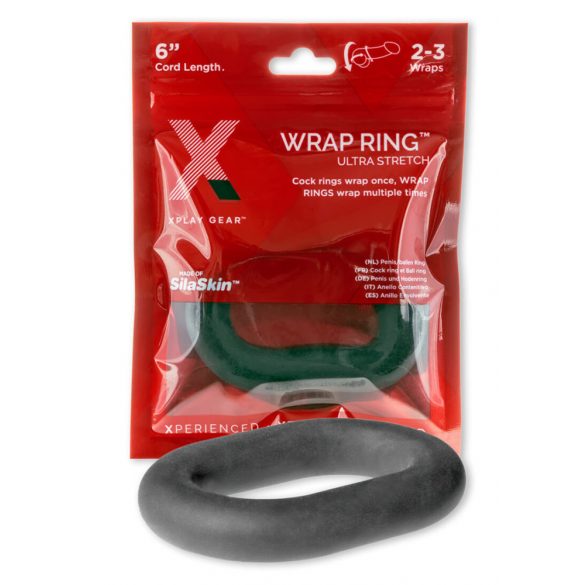 Perfect Fit Ultra Wrap 6 - biezs dzimumlocekļa gredzens - melns (15cm) 