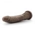 Dr. Skin 8,5 - ar piesūcekni realists dildo - brūns (20,5cm) 