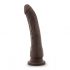 Dr. Skin 8,5 - ar piesūcekni realists dildo - brūns (20,5cm) 