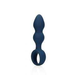 Loveline - liels anālais dildo ar rokturi (zils)