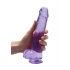 REALROCK - caurspīdīgs reālistiskais dildo - violets (22cm) 