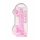 REALROCK - caurspīdīgs reālistisks dildo - rozā (22cm) 