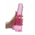 REALROCK - caurspīdīgs reālistisks dildo - rozā (22cm) 