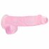 REALROCK - caurspīdīgs reālistisks dildo - rozā (15 cm) 